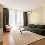 Alquiler de un apartamento completamente nuevo de dos habitaciones en un complejo residencial premium, 55 m², Belgrado, Belgrade Waterfront, Serbia
